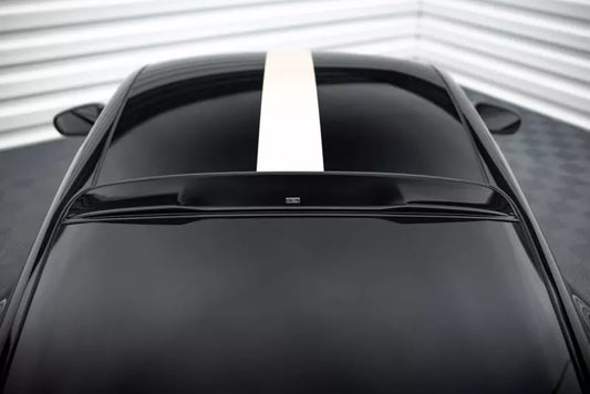 Maxton Design Heckscheiben Spoiler für Porsche 911 992 GT3 Hochglanz schwarz – Ansicht 1