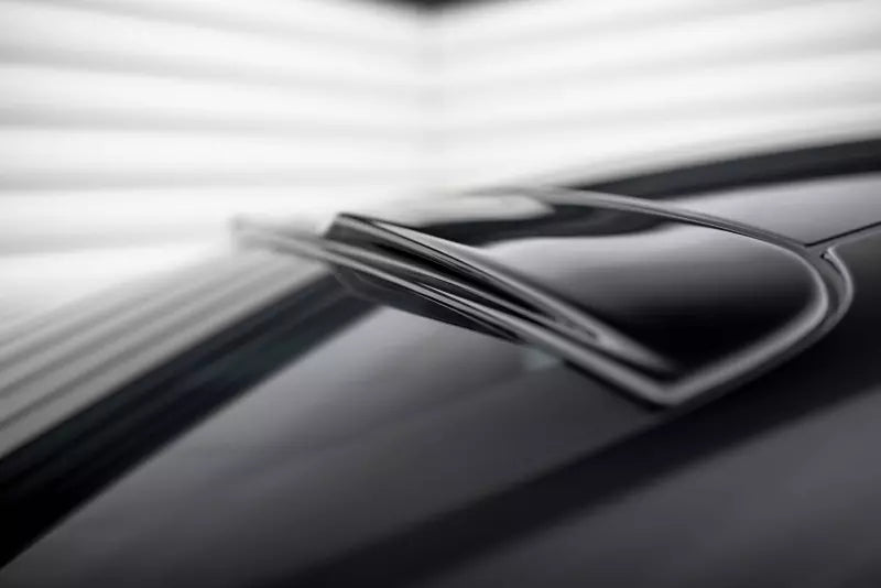 Maxton Design Heckscheiben Spoiler für Porsche 911 992 GT3 Hochglanz schwarz – Ansicht 3