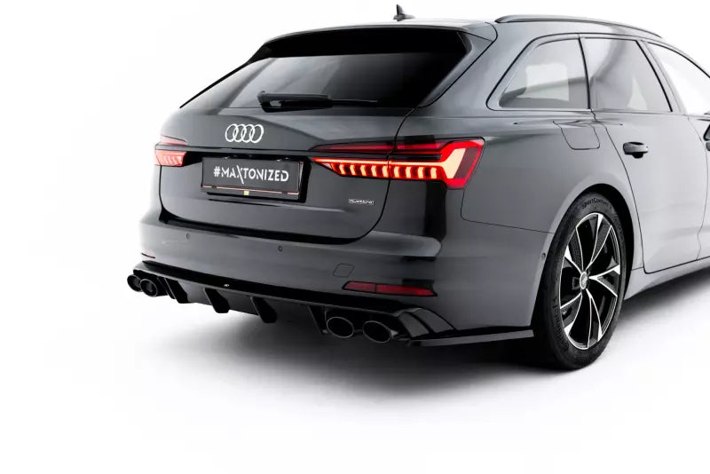 Maxton Design Heckdiffusor mit Endrohr Attrappe Chrome für Audi A6 C8 2018-2025 – Ansicht 2
