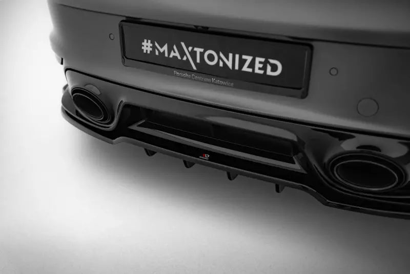 Maxton Design Heckdiffusor für Porsche 911 Turbo S Aero Kit 992 Hochglanz schwarz – Ansicht 3