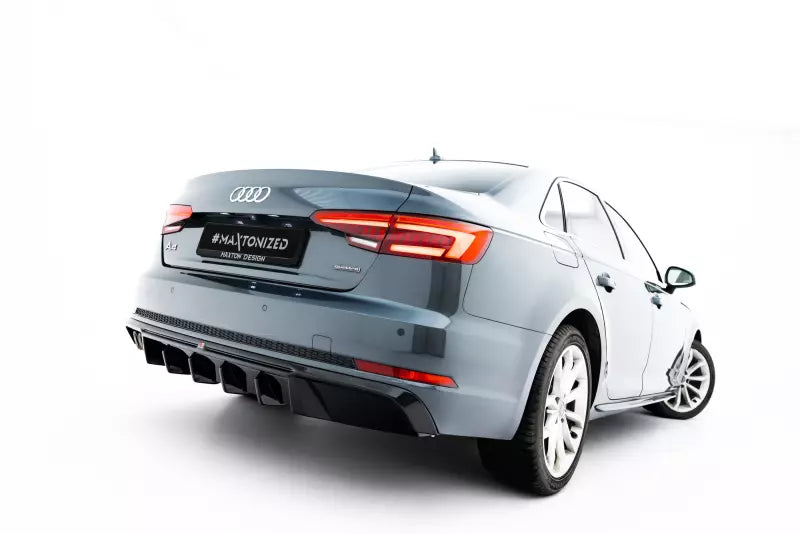 Maxton Design Heckdiffusor für Audi A4 S-Line Limousine / Avant B9 Hochglanz schwarz – Ansicht 2