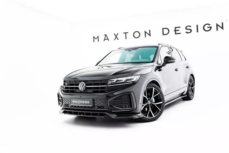 Maxton Design Frontlippe für VW Touareg R-Line Mk3 Facelift Hochglanz schwarz – Ansicht 1