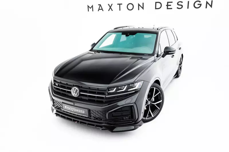 Maxton Design Frontlippe für VW Touareg R-Line Mk3 Facelift Hochglanz schwarz – Ansicht 2