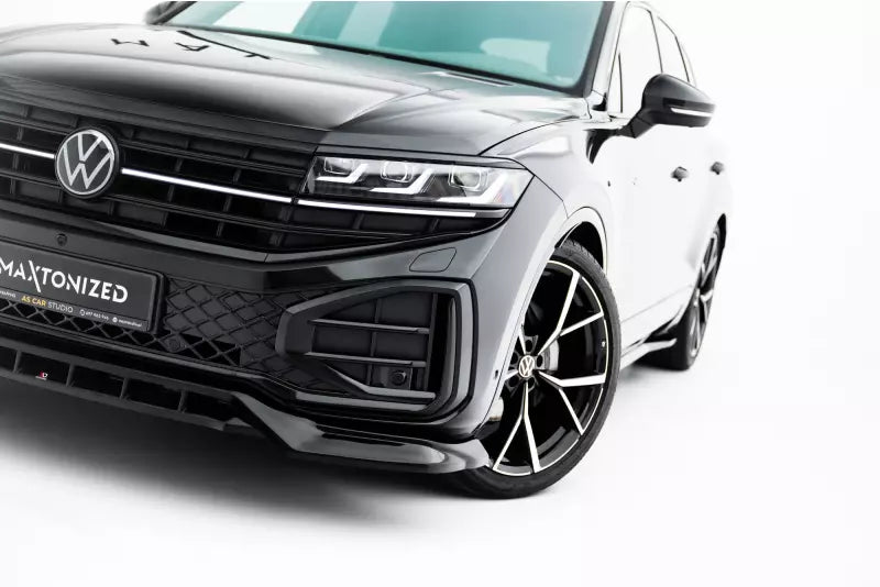 Maxton Design Frontlippe für VW Touareg R-Line Mk3 Facelift Hochglanz schwarz – Ansicht 3