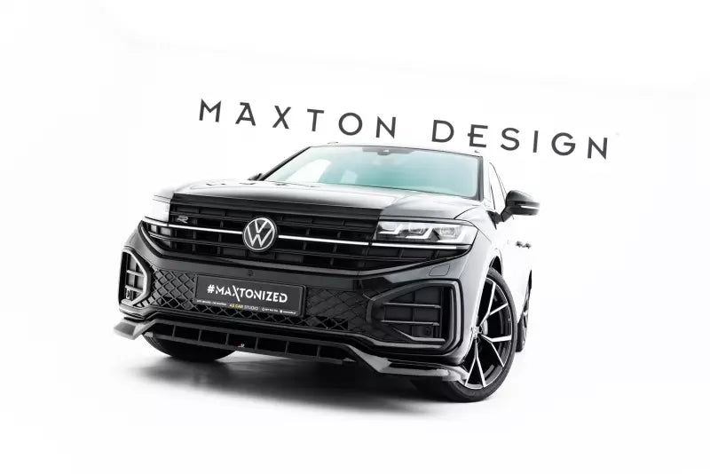 Maxton Design Frontlippe für VW Touareg R-Line Mk3 Facelift Hochglanz schwarz – Ansicht 4