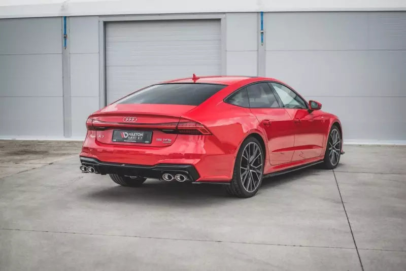 Maxton Design Heckdiffusor mit Sportauspuff Attrappe Chrom für Audi A7 C8 S-Line – Ansicht 3