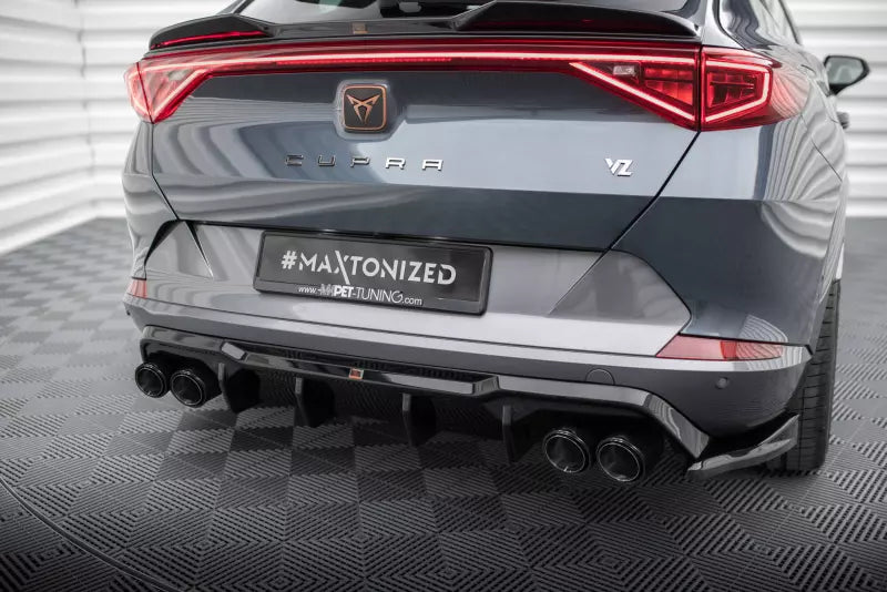 Maxton Design Heckdiffusor V.3 mit Endrohren Schwarz Cupra Formentor VZ Mk1 / Mk1 Facelift – Ansicht 1