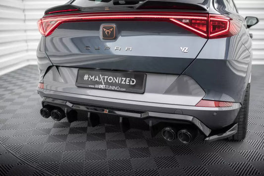 Maxton Design Heckdiffusor V.3 mit Endrohren Schwarz Cupra Formentor VZ Mk1 / Mk1 Facelift – Ansicht 1