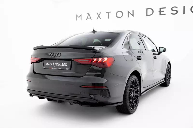 Maxton Design Heckdiffusor für Audi A3 Limousine 8Y Hochglanz schwarz – Ansicht 1