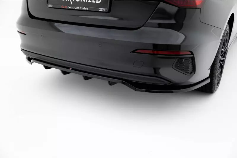 Maxton Design Heckdiffusor für Audi A3 Limousine 8Y Hochglanz schwarz – Ansicht 2