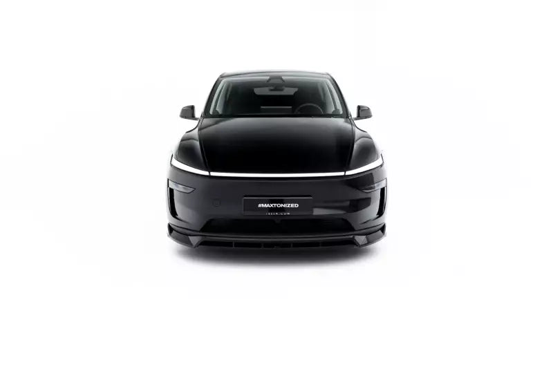 Maxton Design Frontlippe für Tesla Model Y Premium Mk1 Facelift Hochglanz schwarz – Ansicht 2