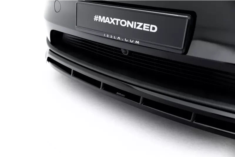 Maxton Design Frontlippe für Tesla Model Y Premium Mk1 Facelift Hochglanz schwarz – Ansicht 4