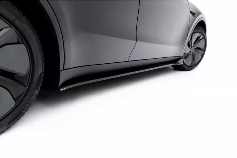 Maxton Design Seitenschweller (Paar) V.1 für Tesla Model Y Premium Mk1 Facelift Hochglanz schwarz – Ansicht 4