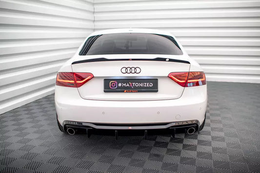Maxton Design Heckdiffusor V.2 für Audi A5 Sportback B8 8T Standard Facelift Hochglanz schwarz – Ansicht 1