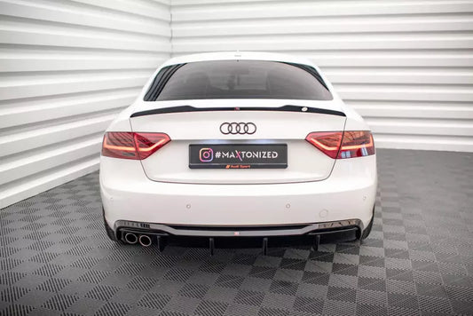 Maxton Design Heckdiffusor V.1 für Audi A5 Sportback B8 8T Standard Facelift Hochglanz schwarz – Ansicht 1