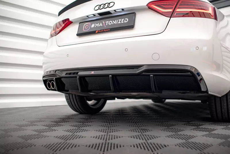 Maxton Design Heckdiffusor V.1 für Audi A5 Sportback B8 8T Standard Facelift Hochglanz schwarz – Ansicht 4
