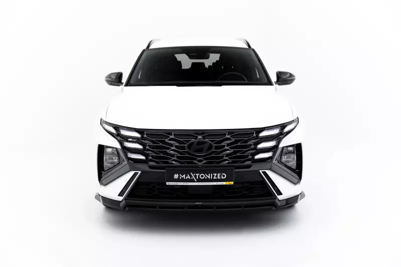 Maxton Design Frontlippe für Hyundai Tucson N-Line Mk4 Facelift Hochglanz schwarz – Ansicht 1