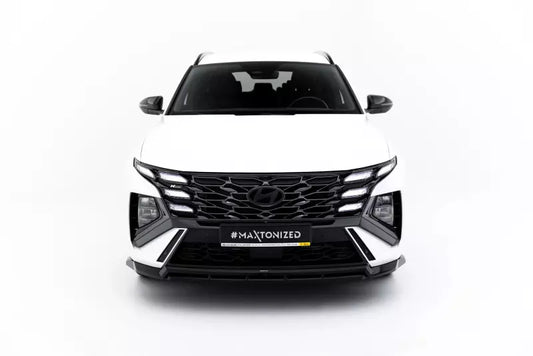 Maxton Design Frontlippe für Hyundai Tucson N-Line Mk4 Facelift Hochglanz schwarz – Ansicht 1