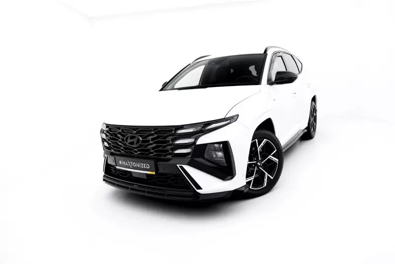 Maxton Design Frontlippe für Hyundai Tucson N-Line Mk4 Facelift Hochglanz schwarz – Ansicht 2