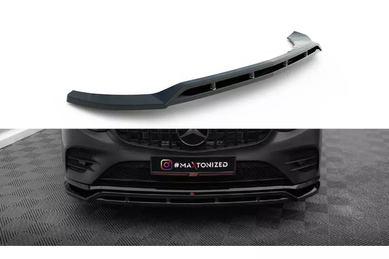 Maxton Design Frontlippe für Mercedes-Benz GLC Coupe AMG-Line / 43 AMG C253 Hochglanz schwarz – Ansicht 2