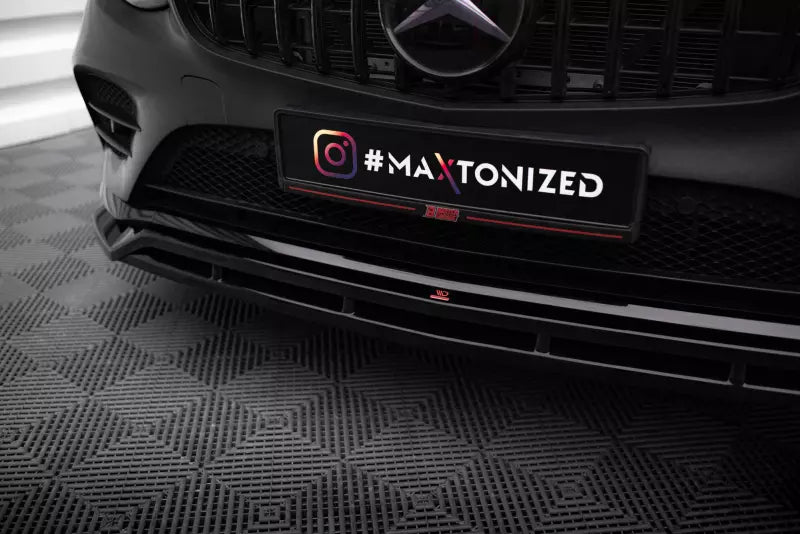 Maxton Design Frontlippe für Mercedes-Benz GLC Coupe AMG-Line / 43 AMG C253 Hochglanz schwarz – Ansicht 4
