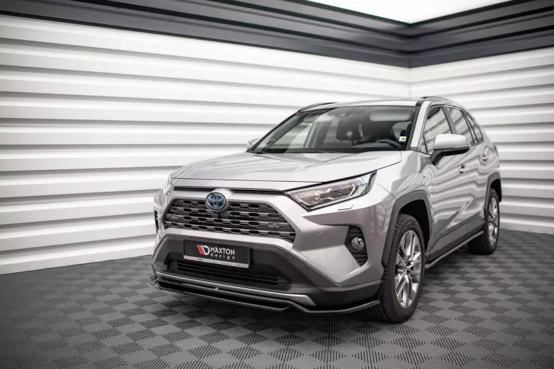 B-Ware Maxton Design Frontlippe für Toyota RAV4 Mk5 Hochglanz schwarz – Ansicht 1