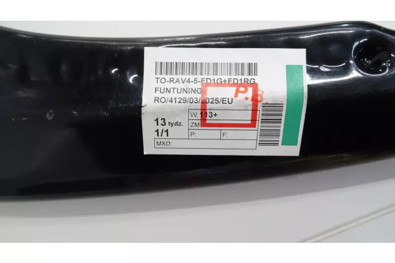 B-Ware Maxton Design Frontlippe für Toyota RAV4 Mk5 Hochglanz schwarz – Ansicht 2