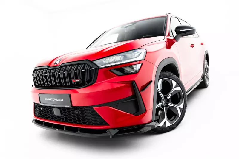 Maxton Design Frontlippe für Skoda Kodiaq RS Mk2 Hochglanz schwarz – Ansicht 1