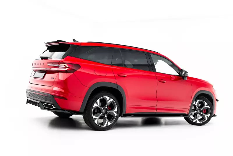 Maxton Design Seitenschweller (Paar) für Skoda Kodiaq RS Mk2 Hochglanz schwarz – Ansicht 1