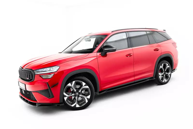 Maxton Design Seitenschweller (Paar) für Skoda Kodiaq RS Mk2 Hochglanz schwarz – Ansicht 2