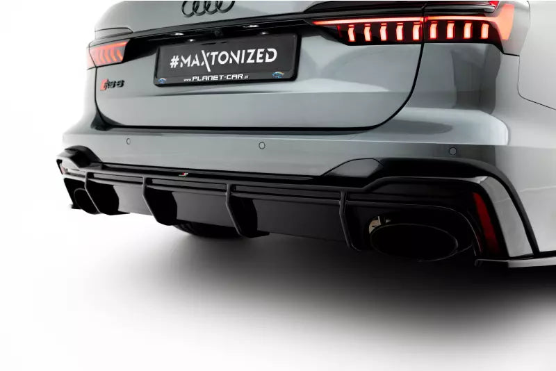 B-Ware Maxton Design Heckdiffusor V.1 für Audi RS6 / RS7 C8 Hochglanz schwarz – Ansicht 1