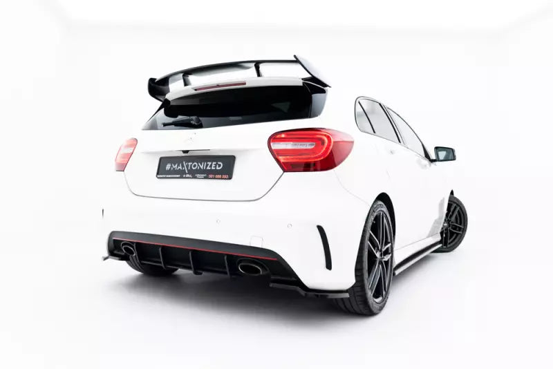 Maxton Design Street Pro Heckdiffusor für Mercedes A-Klasse W176 AMG-Line Schwarz – Ansicht 1