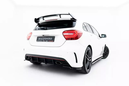 Maxton Design Street Pro Heckdiffusor für Mercedes A-Klasse W176 AMG-Line Schwarz – Ansicht 1