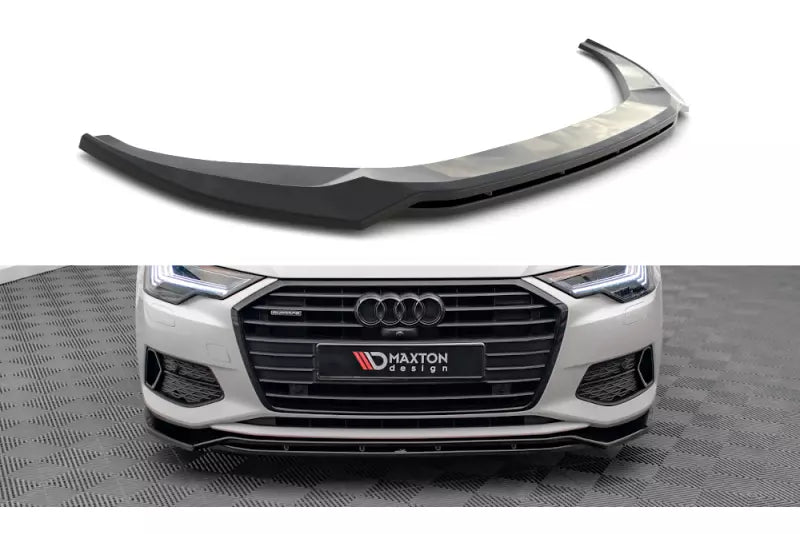 Maxton Design Frontlippe V.3 für Audi A6 C8 Hochglanz schwarz – Ansicht 2