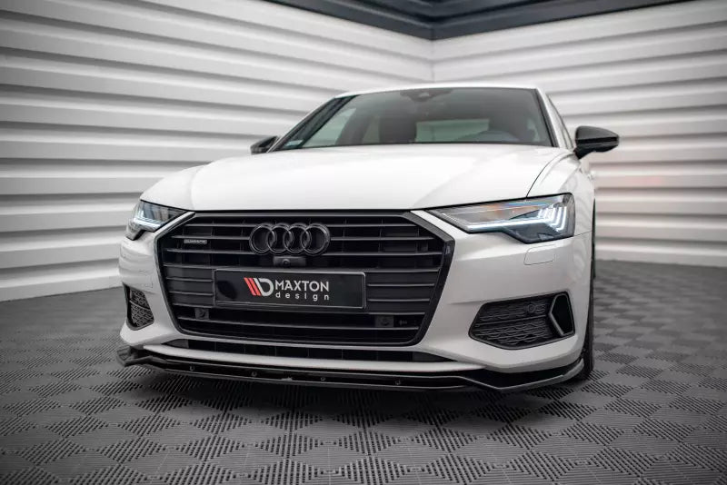 Maxton Design Frontlippe V.3 für Audi A6 C8 Hochglanz schwarz – Ansicht 3