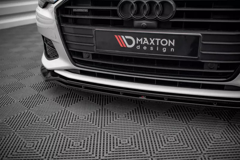 Maxton Design Frontlippe V.3 für Audi A6 C8 Hochglanz schwarz – Ansicht 4