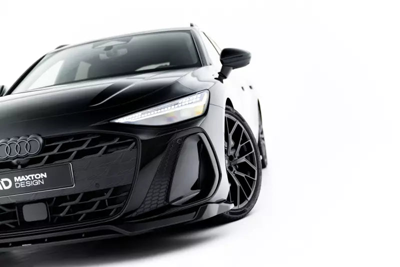 Maxton Design Frontlippe V.1 für Audi A6 S-Line C9 Hochglanz schwarz – Ansicht 1