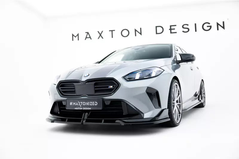 Maxton Design Frontlippe V.1 für BMW M135i M Performance F70 Hochglanz schwarz – Ansicht 1