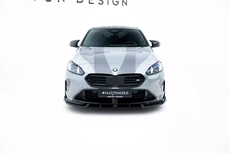 Maxton Design Frontlippe V.2 für BMW M135i M Performance F70 Hochglanz schwarz – Ansicht 1