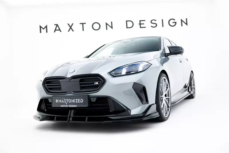 Maxton Design Frontlippe V.2 für BMW M135i M Performance F70 Hochglanz schwarz – Ansicht 2