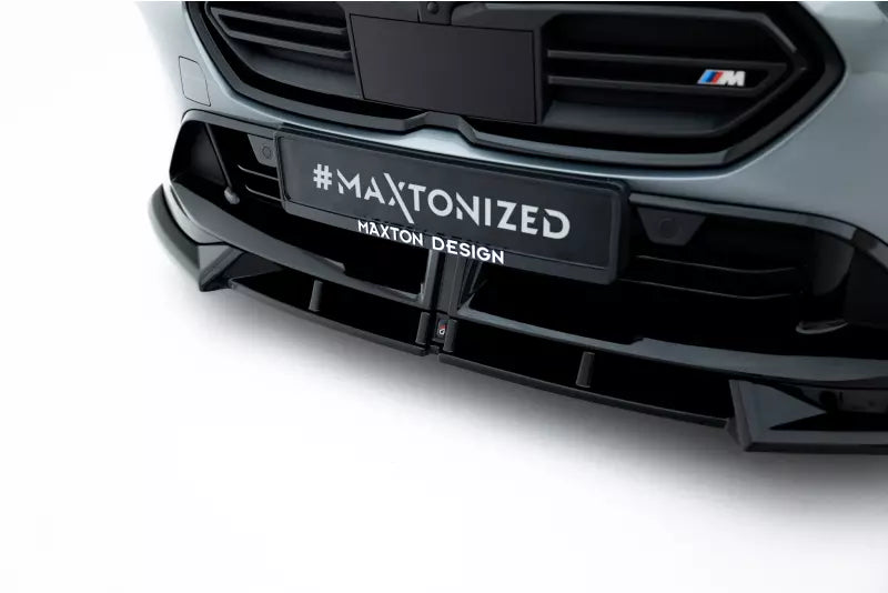 Maxton Design Frontlippe V.2 für BMW M135i M Performance F70 Hochglanz schwarz – Ansicht 3