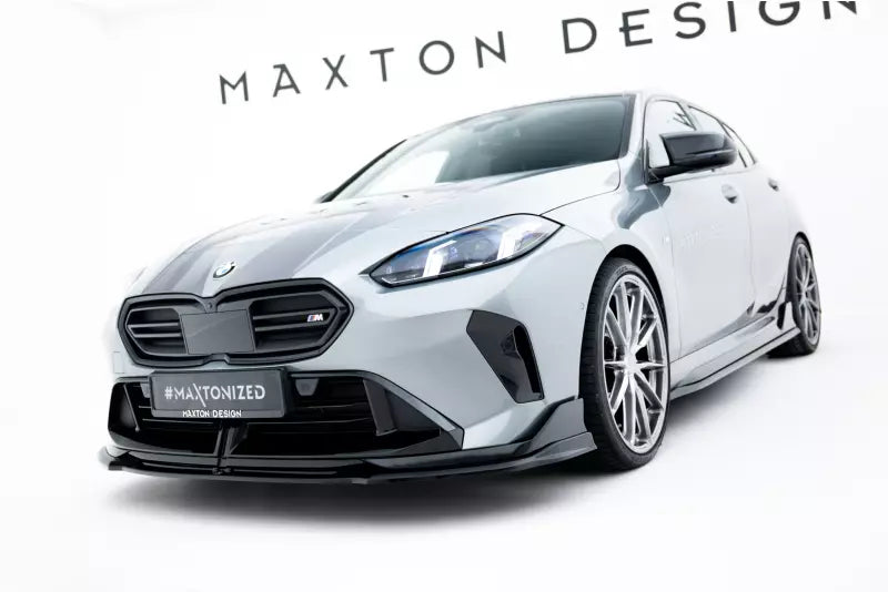 Maxton Design Frontlippe V.3 für BMW M135i M Performance F70 Hochglanz schwarz – Ansicht 2