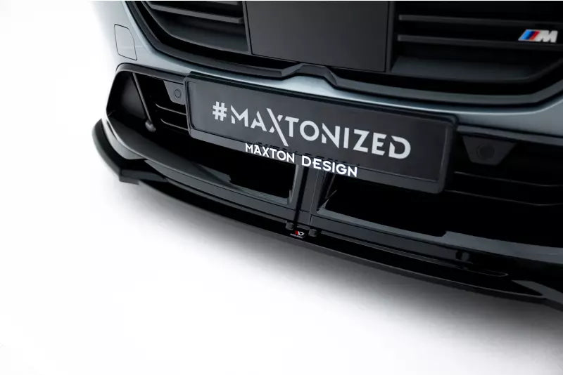 Maxton Design Frontlippe V.3 für BMW M135i M Performance F70 Hochglanz schwarz – Ansicht 3