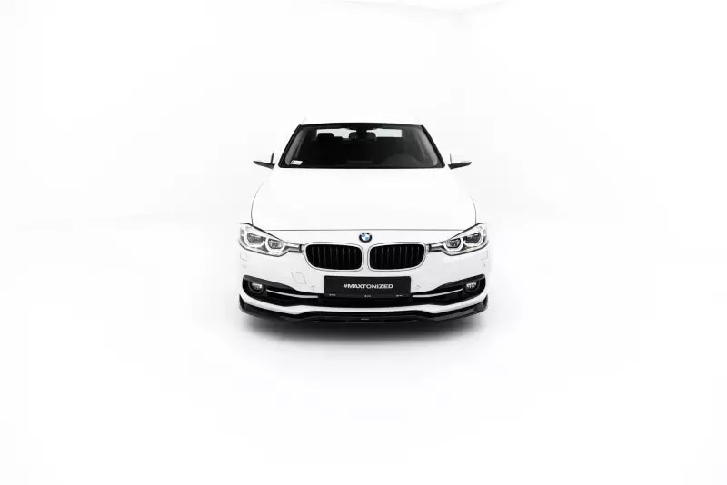 Maxton Design Frontlippe für BMW 3er Sportline Limousine F30 / Touring F31 Hochglanz schwarz – Ansicht 2