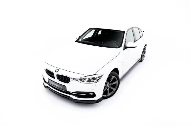 Maxton Design Frontlippe für BMW 3er Sportline Limousine F30 / Touring F31 Hochglanz schwarz – Ansicht 3