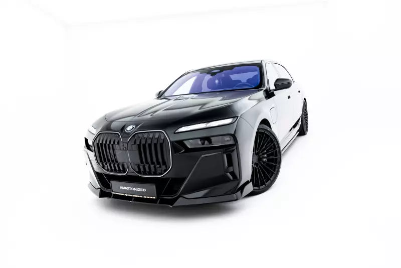 Maxton Design Frontlippe V.4 für BMW 7 M-Paket / M760e / i7 M-Paket G70 Hochglanz schwarz – Ansicht 1