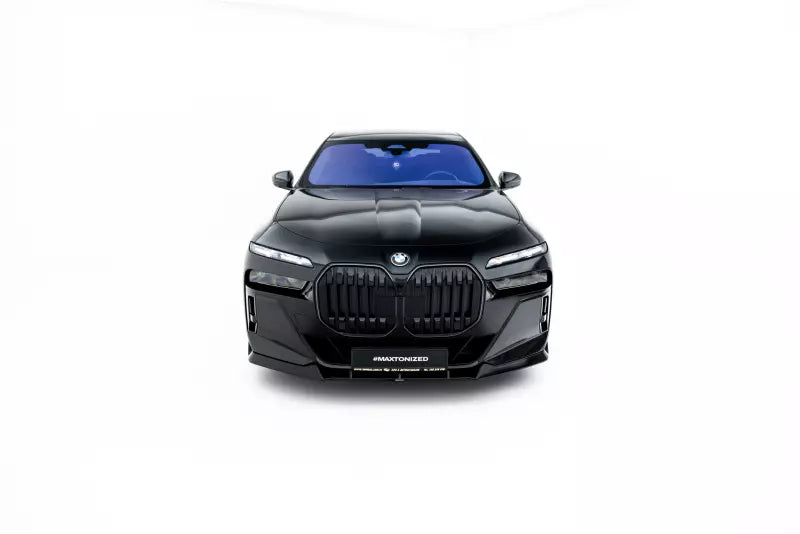 Maxton Design Frontlippe V.4 für BMW 7 M-Paket / M760e / i7 M-Paket G70 Hochglanz schwarz – Ansicht 3