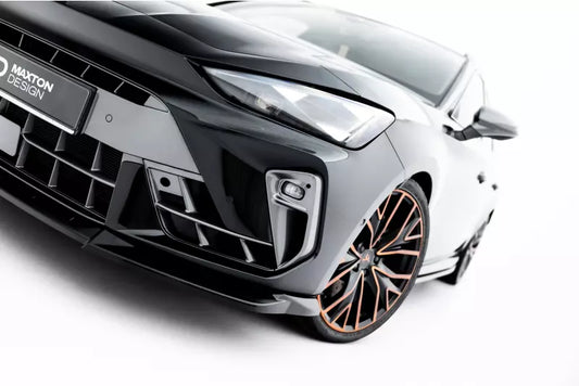 Maxton Design Frontlippe V.2 für Cupra Leon ST / Hatchback Mk1 Facelift Hochglanz schwarz – Ansicht 1