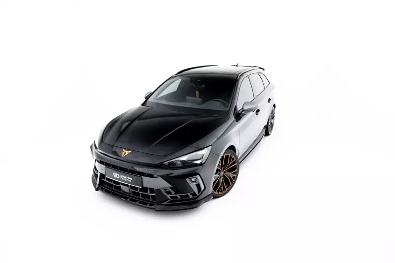 Maxton Design Frontlippe V.2 für Cupra Leon ST / Hatchback Mk1 Facelift Hochglanz schwarz – Ansicht 2