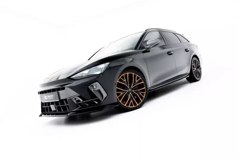 Maxton Design Frontlippe V.2 für Cupra Leon ST / Hatchback Mk1 Facelift Hochglanz schwarz – Ansicht 3